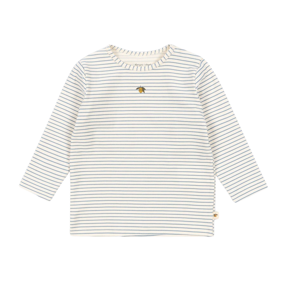 KS103701 STRIPE BLUIE Konges Sløjd Basic Blouse Gots Stripe Bluie