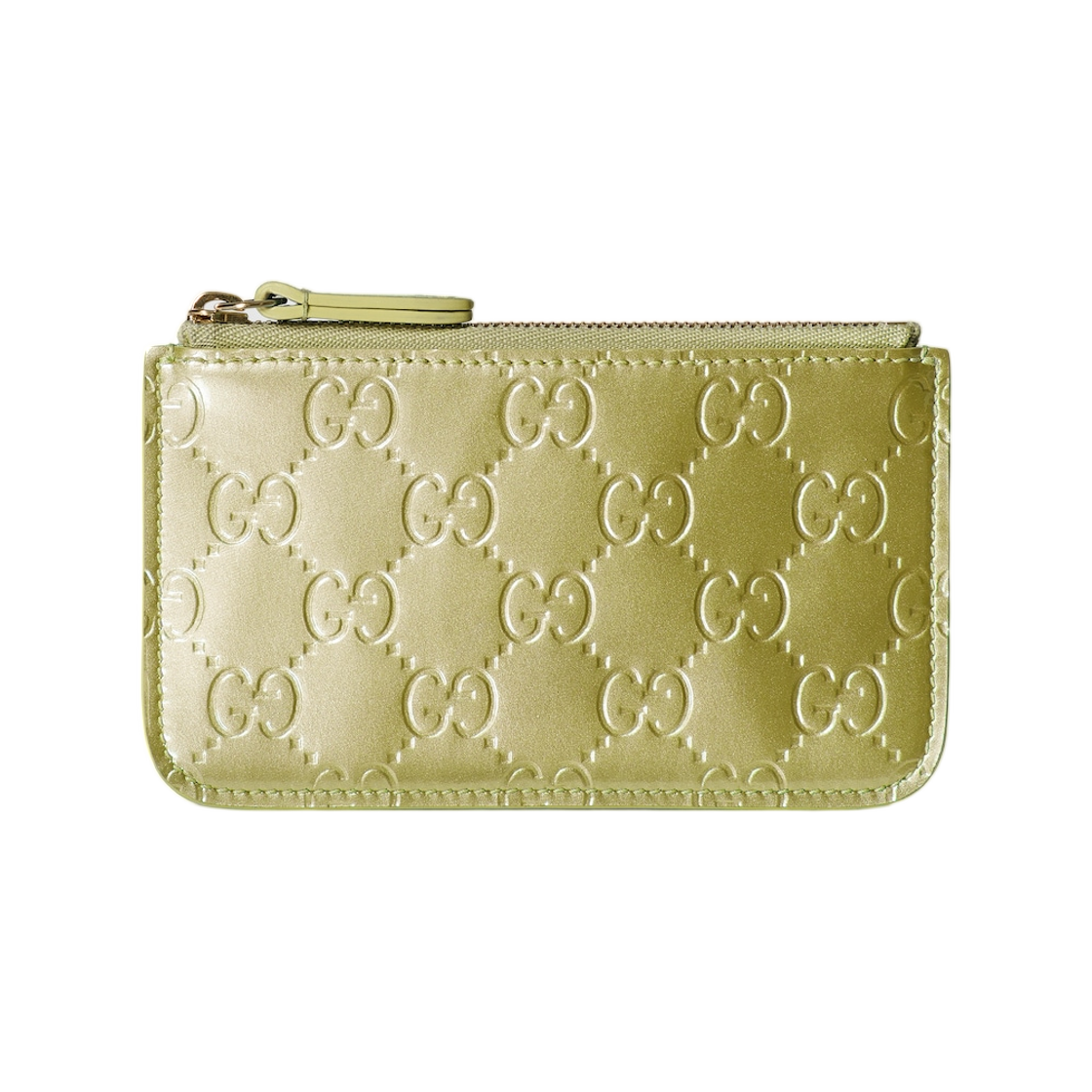 구찌 GG 엠블럼 키 파우치 페일 그린(Gucci GG Emblem Key Pouch Pale Green) - 1