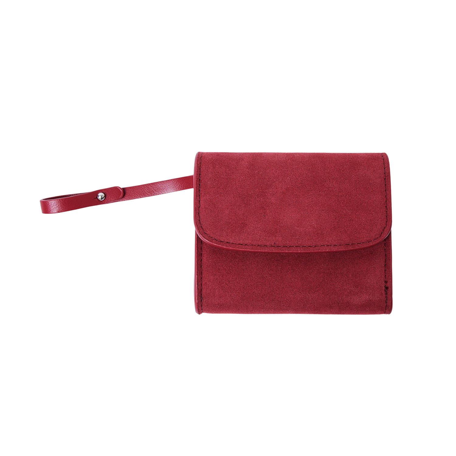 LSCWRD Allincomplete Lunar Suede Card Wallet Red