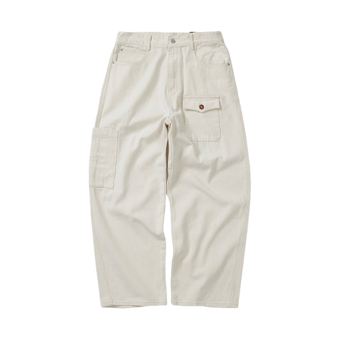 사일런트실러블 페인터 카고 데님 팬츠 레어 화이트(SILENTSYLLABLE Painter Cargo Denim Pants Rare White)