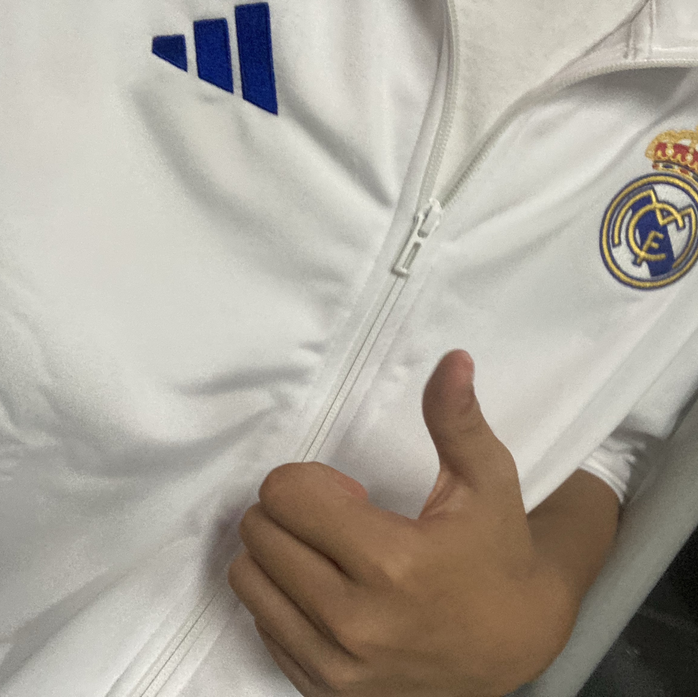 Adidas Real Madrid DNA Track Top White - US Sizing 착용 스타일