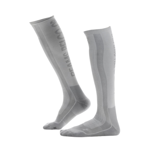 온 러닝 x 빔즈 x 레이 하이 니 삭스 화이트 글레이셔(On Running x Beams x Rei High Knee Socks White Glacier)