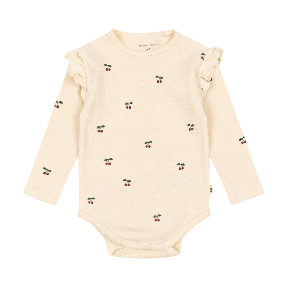 KS104002 CHERRY Konges Sløjd Sui Frill Body Gots Cherry