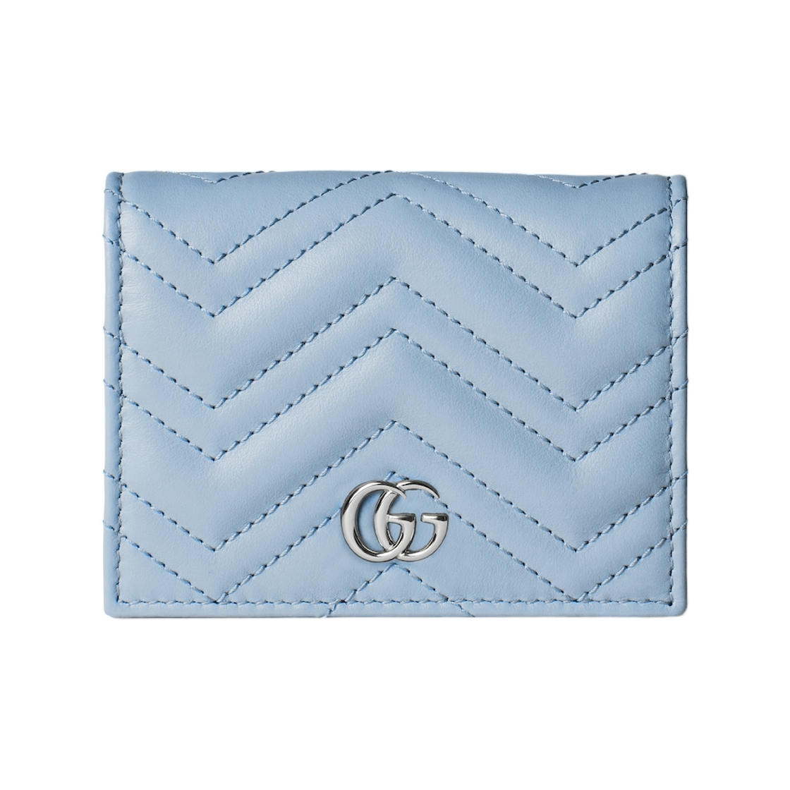 구찌 GG 마몽 스몰 월렛 라이트 블루(Gucci GG Marmont Small Wallet Light Blue) - 1