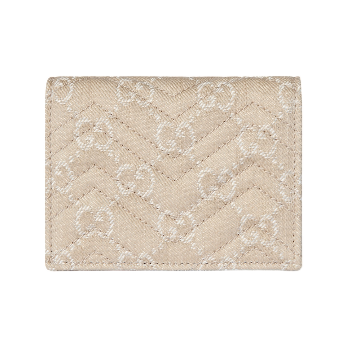 구찌 GG 마몽 스몰 월렛 토프 화이트 데님(Gucci GG Marmont Small Wallet Taupe White Denim) - 2