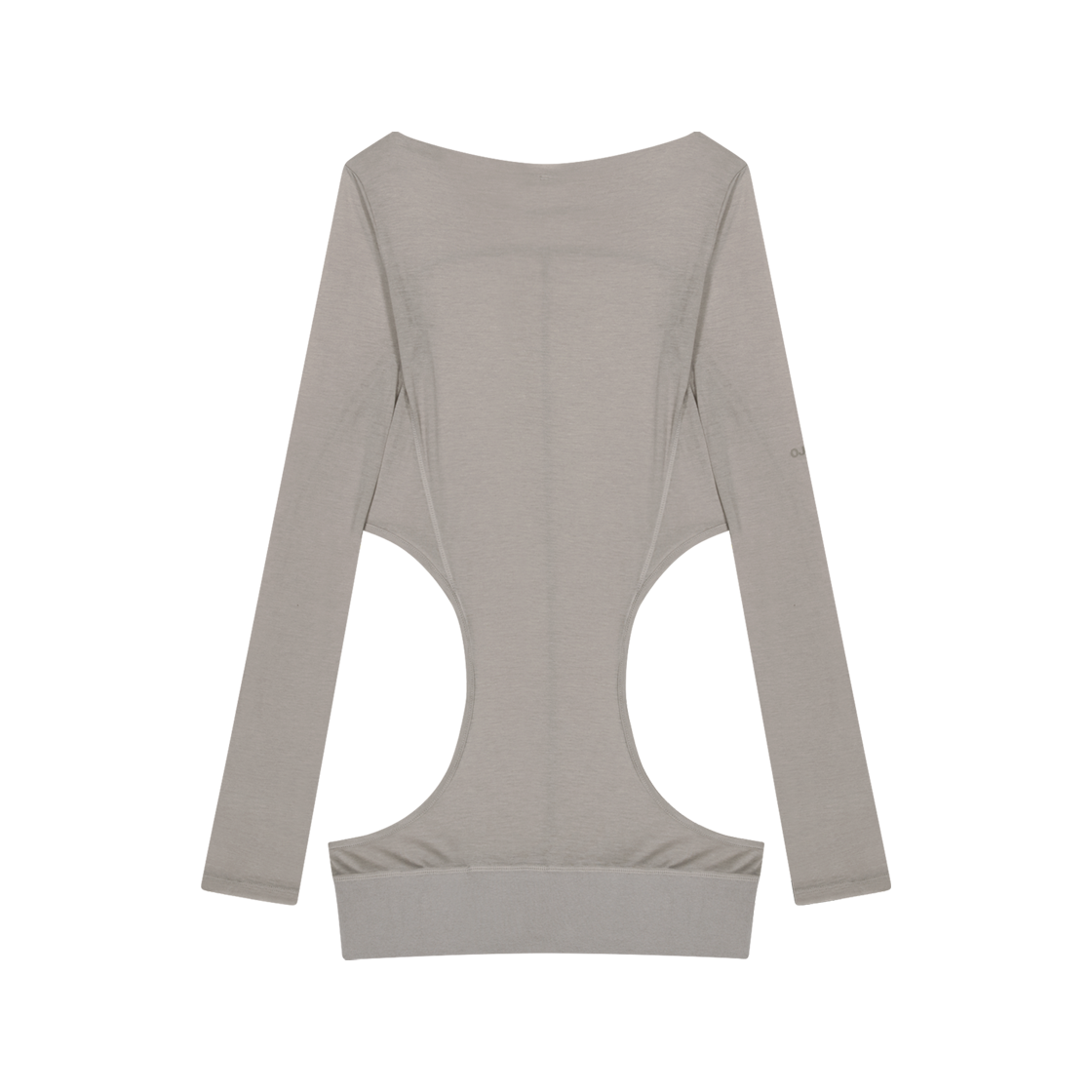 오호스 커브드 컷 레이어드 티 웜 그레이(OJOS Curved Cut Layered Tee Warm Grey)