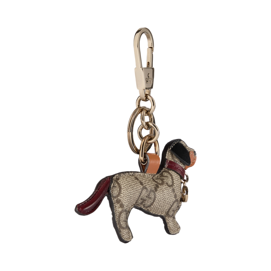 구찌 도그 쉐이프 백 참 베이지 다크 브라운(Gucci Dog Shaped Bag Charm Beige Dark Brown) - 2
