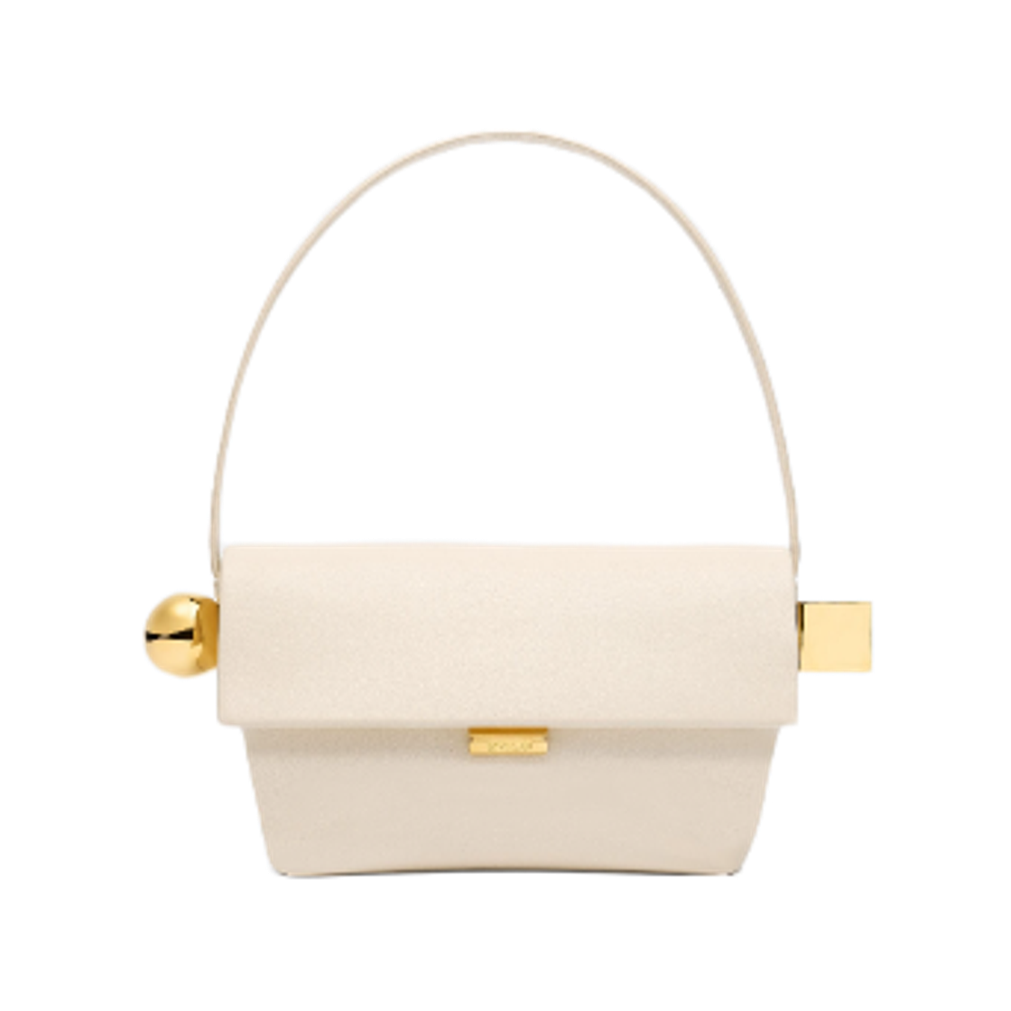 BAW00383AC2-7L14-115 Jacquemus Rond Carre Shoulder Bag Light Ivory