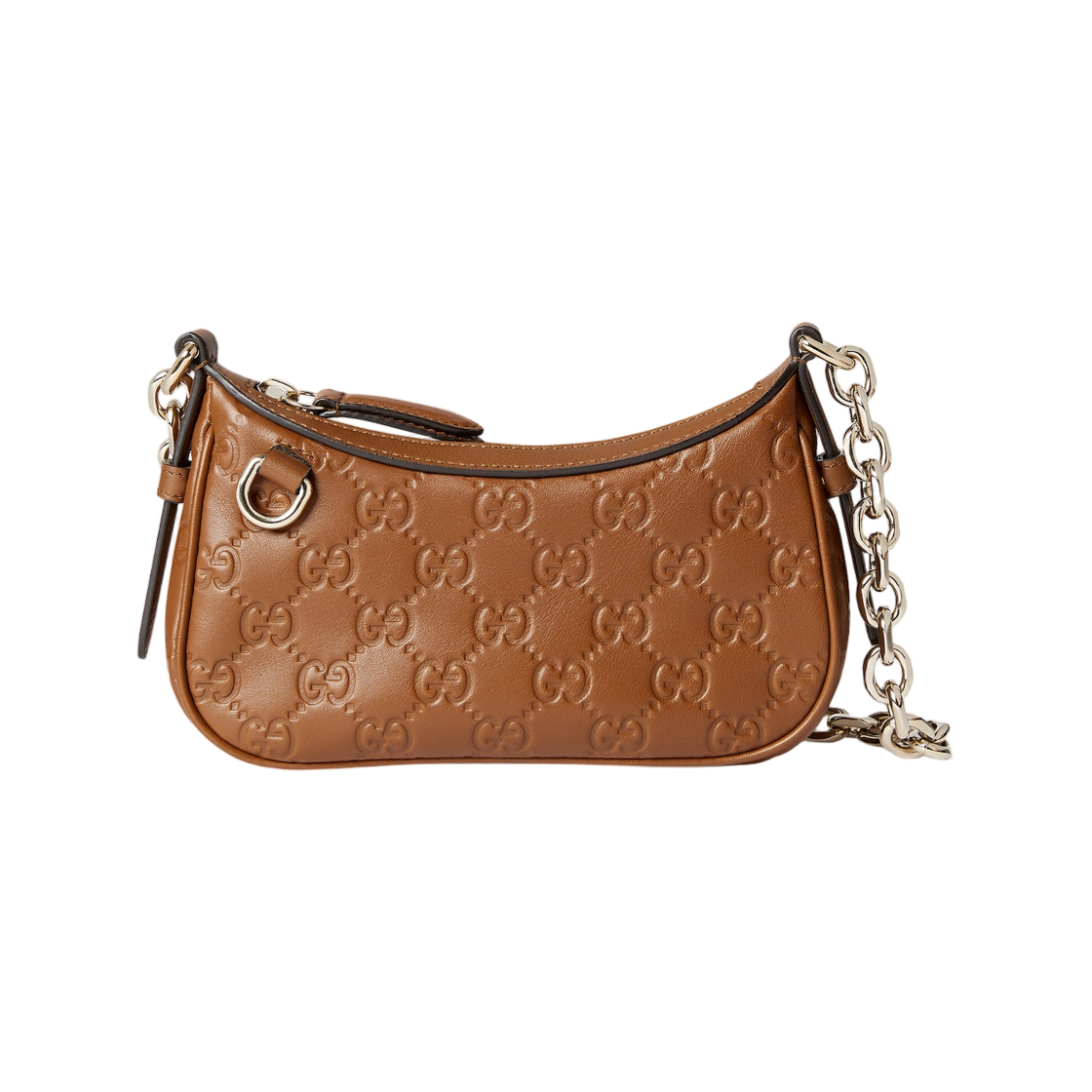 구찌 GG 엠블럼 미니 숄더백 브라운(Gucci GG Emblem Mini Shoulder Bag Brown) - 1