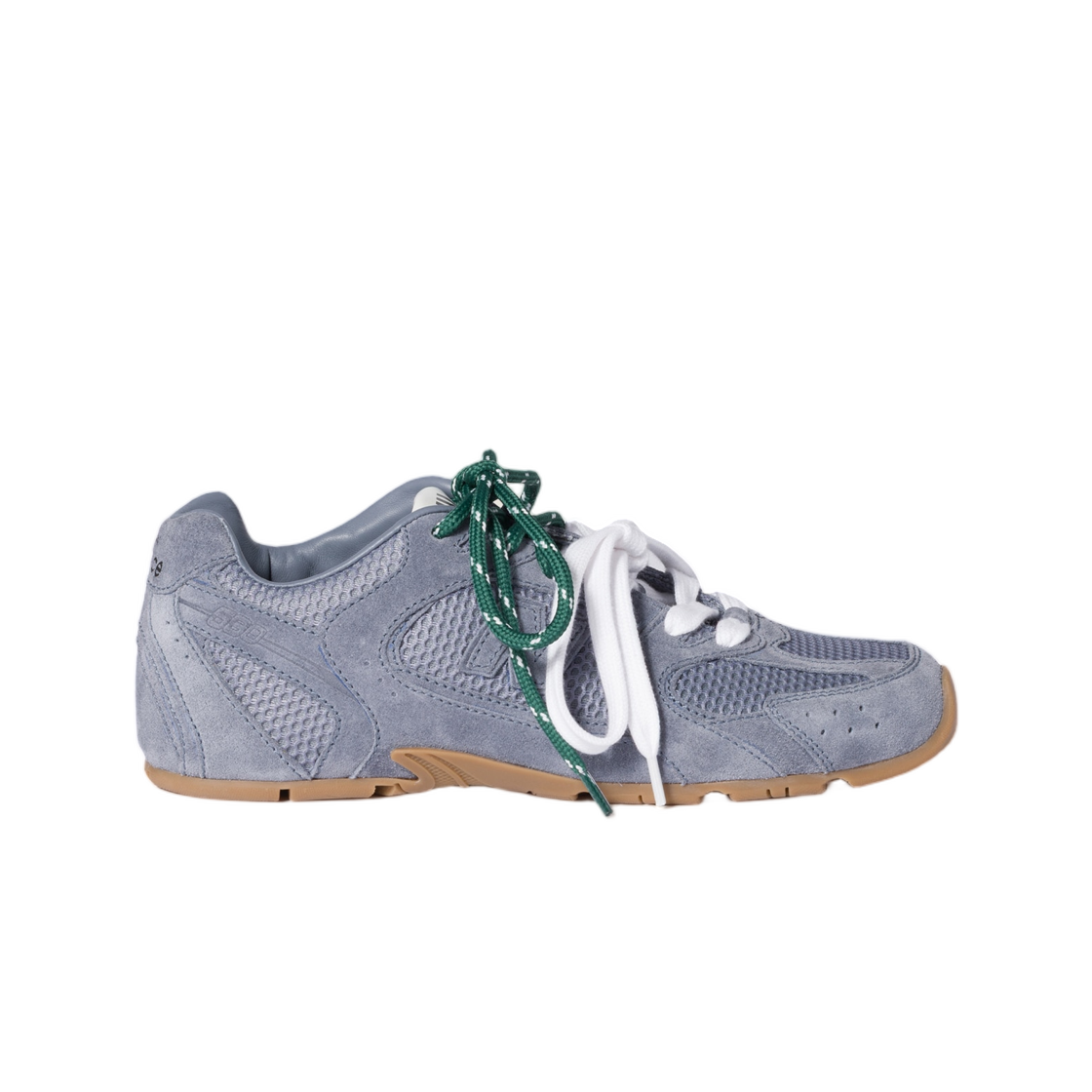 (W) 뉴발란스 x 미우 미우 530 SL 스웨이드 앤 메쉬 스니커즈 페리윙클 블루((W) New Balance x Miu Miu 530 Sl Suede and Mesh Sneakers Periwinkle Blue)