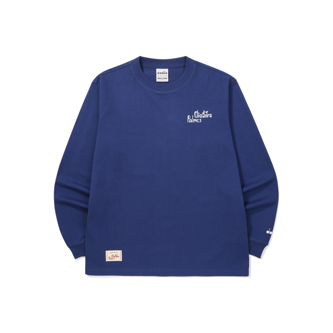 디아도라 바이 팜즈 그래픽 긴팔 티셔츠 블루(DIADORA by PALMES Graphic Long Sleeve Blue)