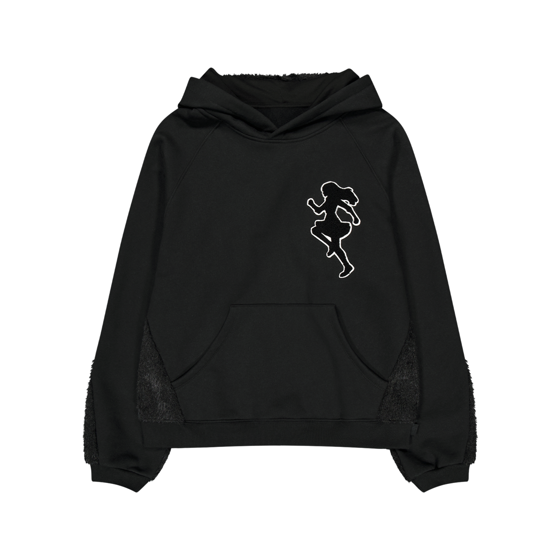 오호스 니트 백 후디 블랙(OJOS Knit Back Hoodie Black)