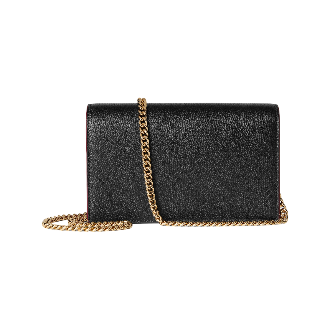 구찌 GG 마몽 월렛 온 체인 블랙 레드(Gucci GG Marmont Wallet On Chain Black Red) - 3