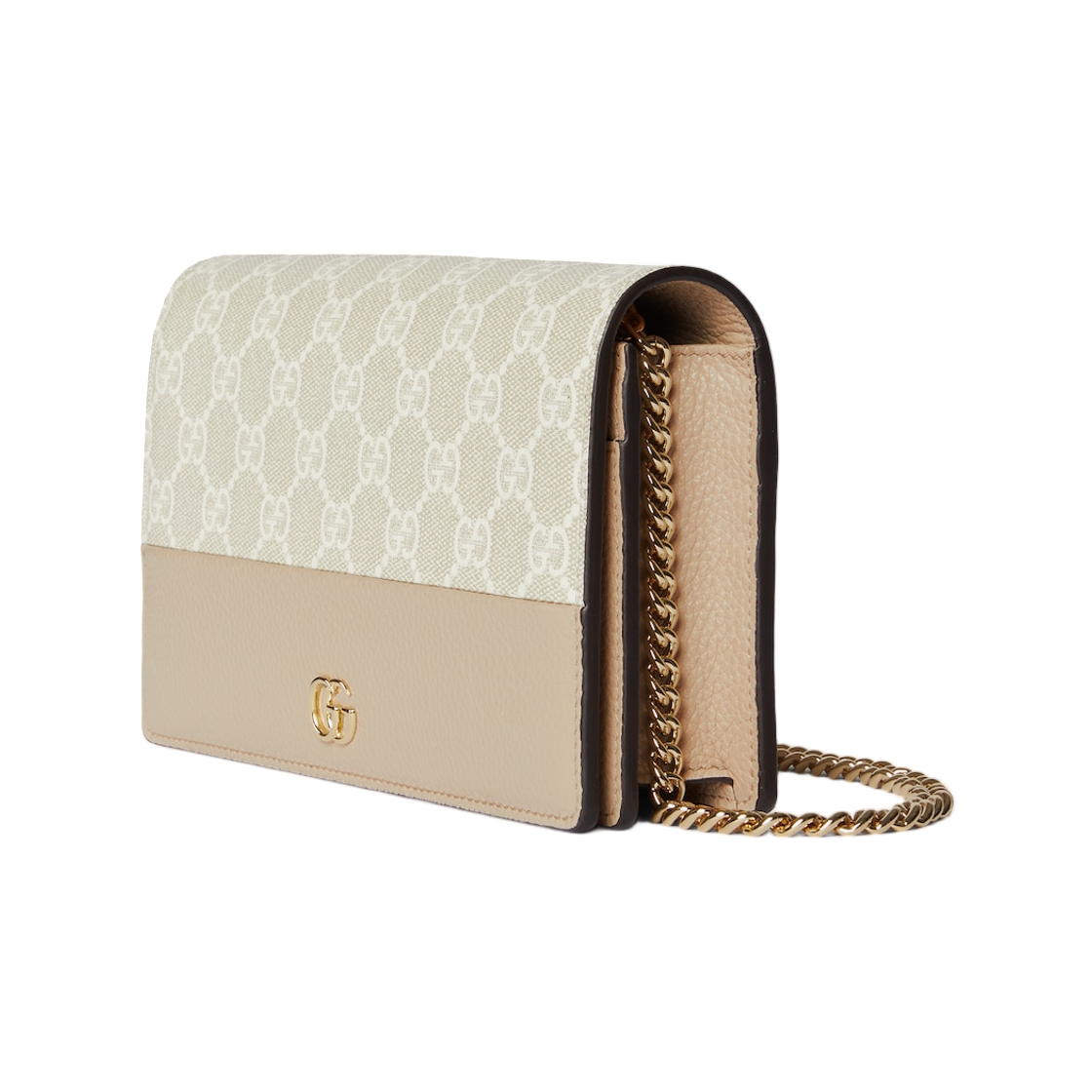 구찌 GG 마몽 월렛 온 체인 베이지 화이트(Gucci GG Marmont Wallet On Chain Beige White) - 2