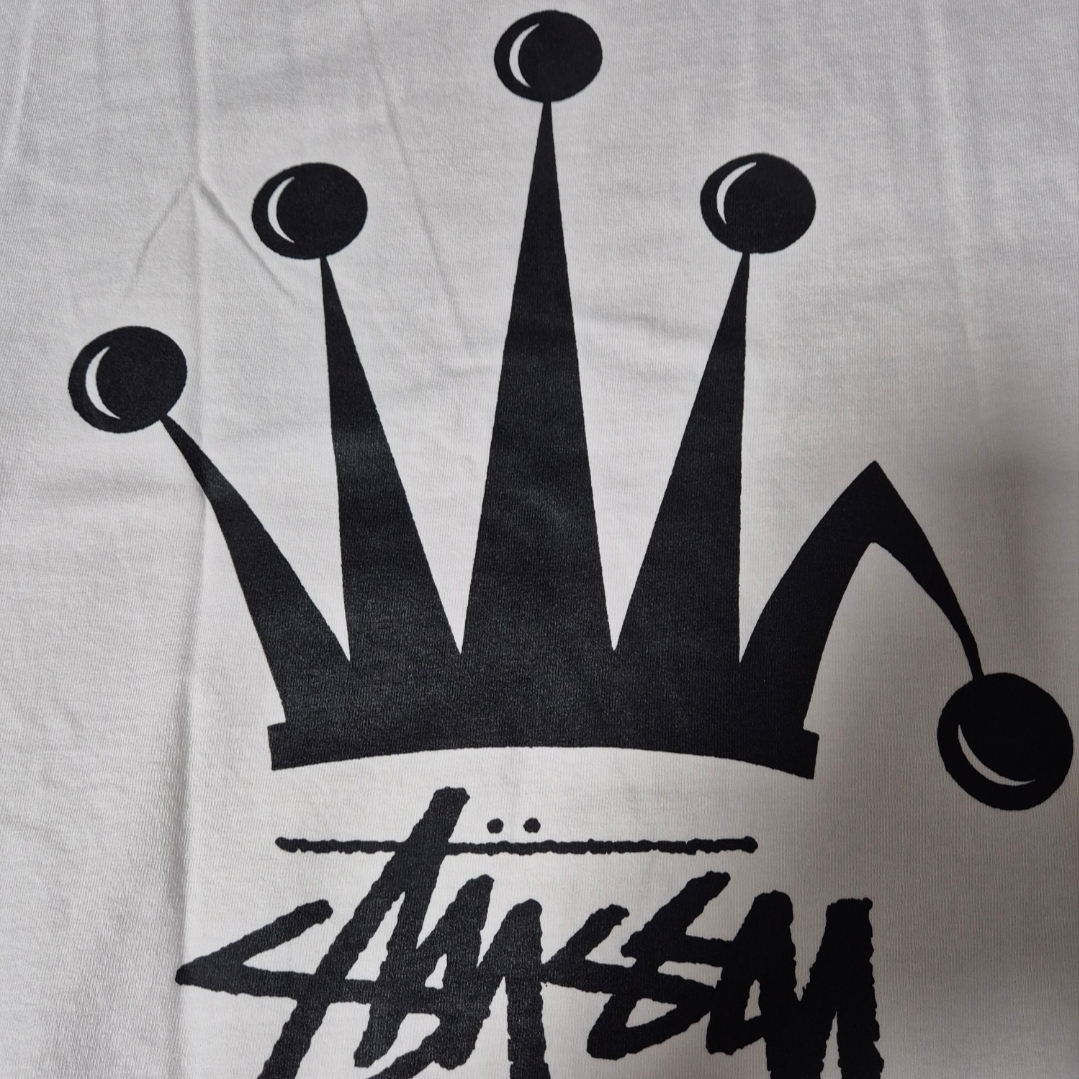 Stussy Regal Crown Pigment Dyed T-Shirt Natural 착용 스타일 - 2