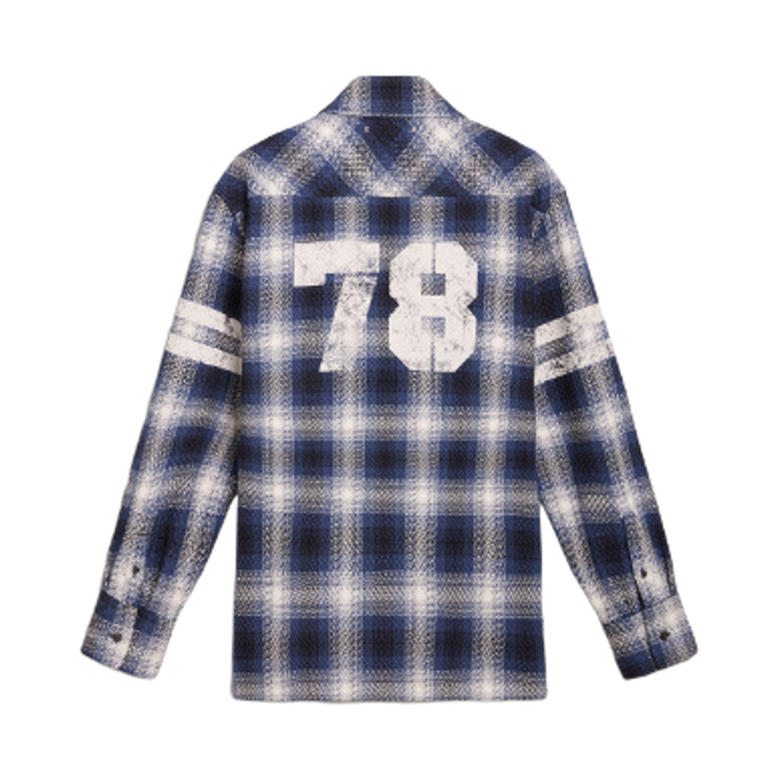 골든구스 백 프린트 3D 체크 셔츠 블루(Golden Goose Back Print 3D Check Shirt Blue) - 2