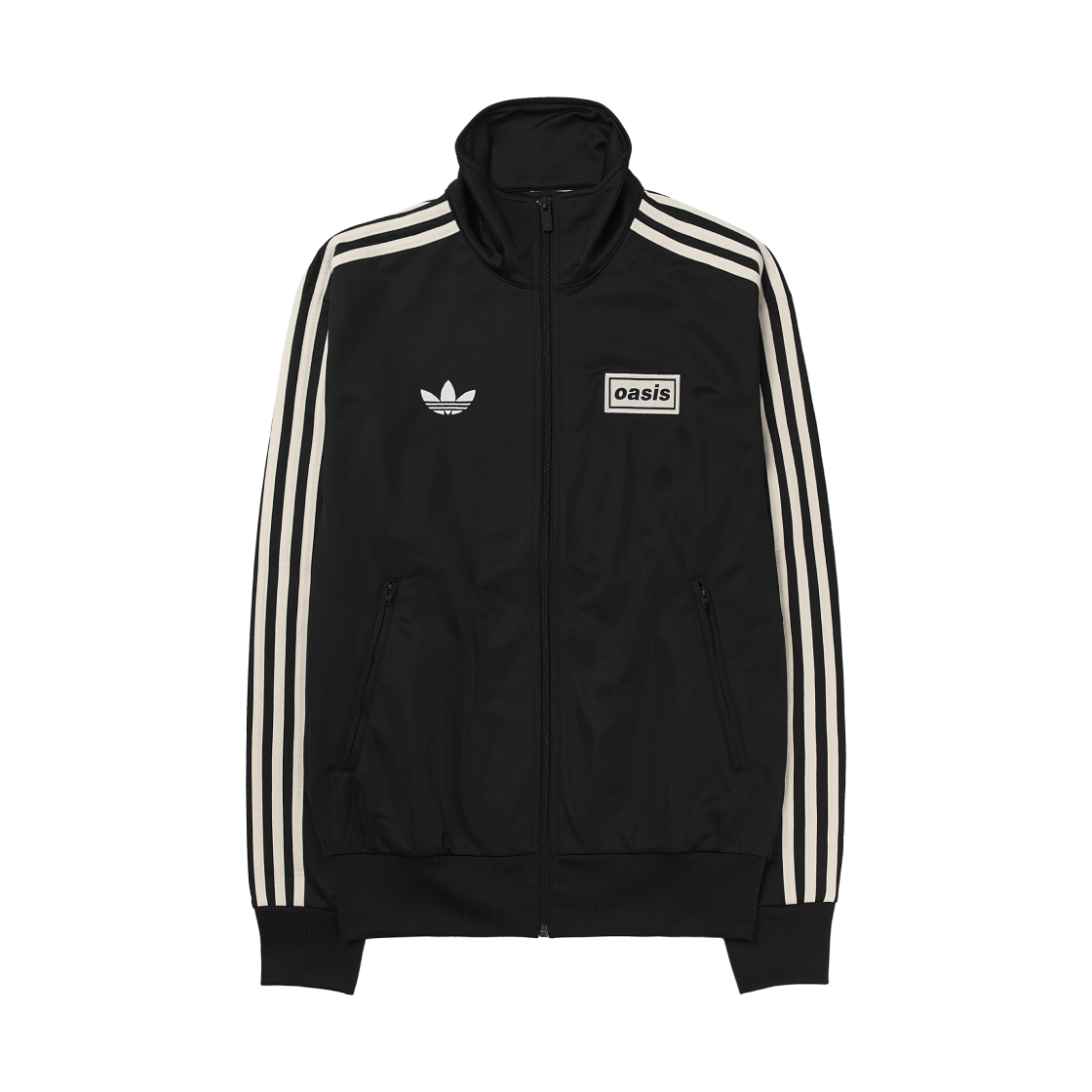 아디다스 x 오아시스 투어 파이어버드 트랙 탑 블랙 - KR 사이즈(Adidas x Oasis Tour Firebird Track Top Black - KR Sizing)