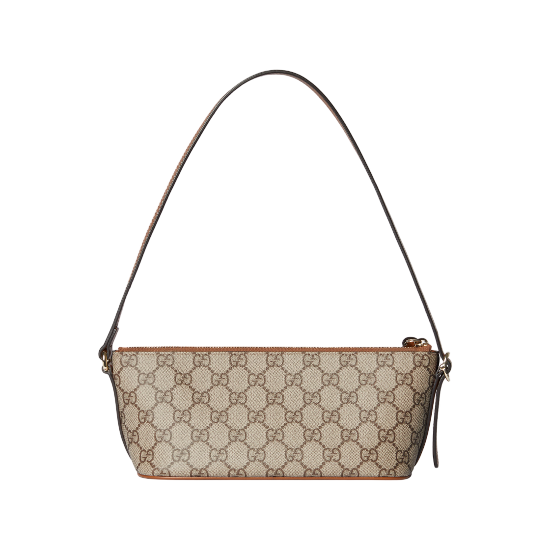 구찌 GG 엠블럼 스몰 숄더백 베이지 다크 브라운(Gucci GG Emblem Small Shoulder Bag Beige Dark Brown) - 3