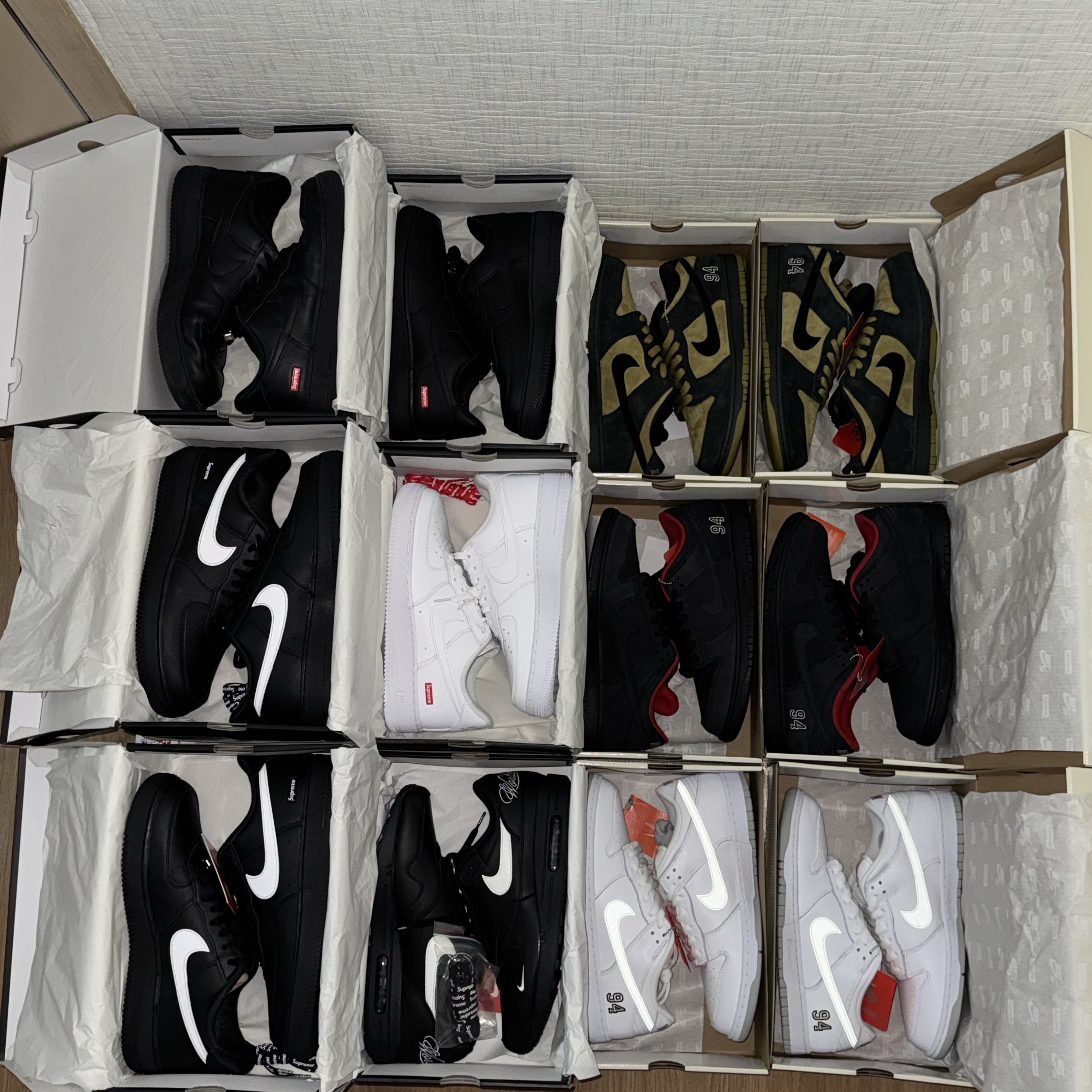 Nike x Supreme Air Force 1 Low Black, Nike x Supreme Air Force 1 Low Black 착용 스타일 - 1