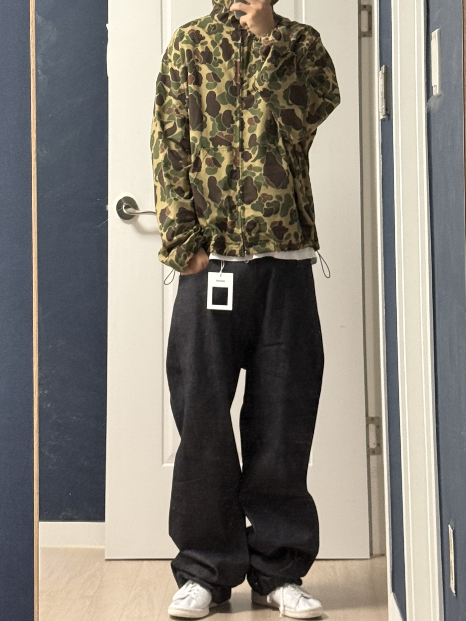 Nonnod Zen Raw Selvedge Denim Pants Indigo 착용 스타일