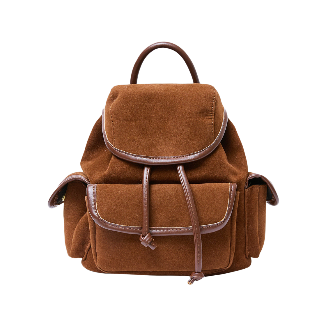 올인컴플리트 누베 스웨이드 미니 백팩 브라운(Allincomplete Nube Suede Mini Backpack Brown)