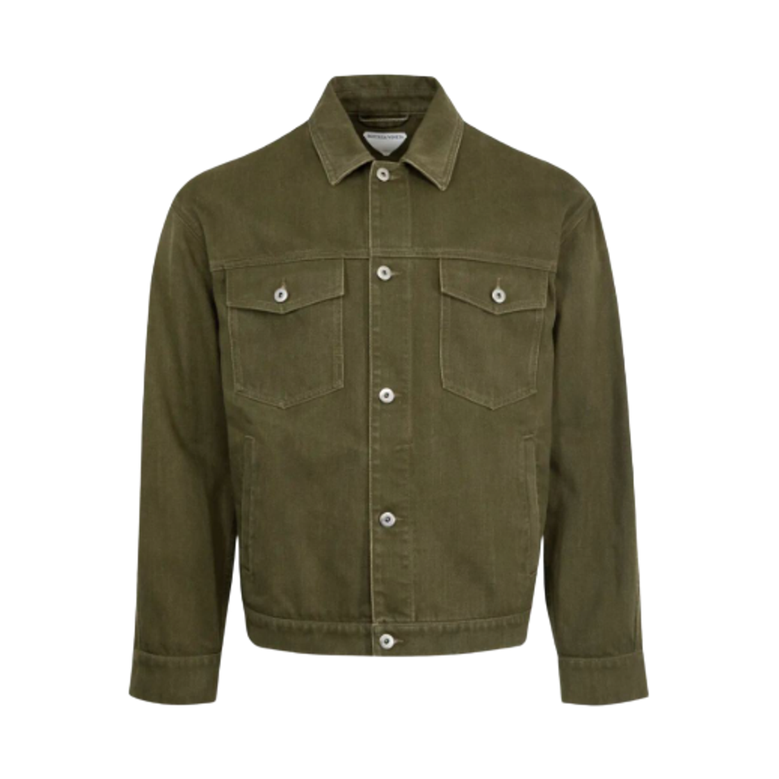 824657V5DV04056 Bottega Veneta Colored Denim Jacket Caper Stone Washed
