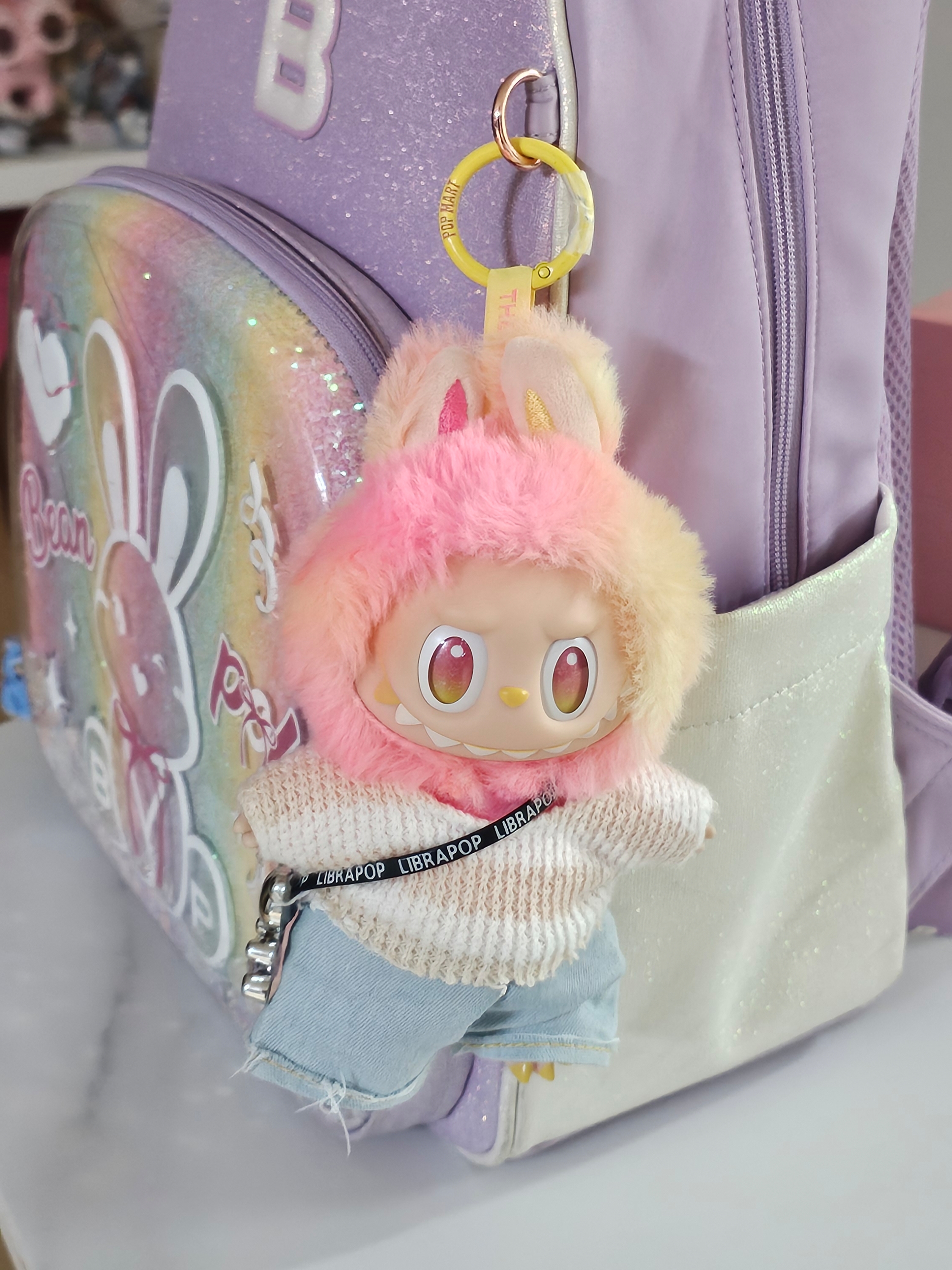 Pop Mart Labubu The Monsters Highlight Series Loyalty Keyring (Opened Case) 착용 스타일