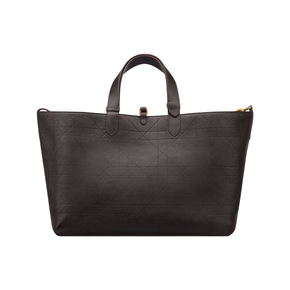 디올 뚜주흐 라지 백 플랫 매크로까나쥬 글로시 그레인드 카프스킨 초콜릿 브라운(Dior Toujours Large Bag Flat Macrocannage Glossy Grained Calfskin Chocolate Brown) - 3