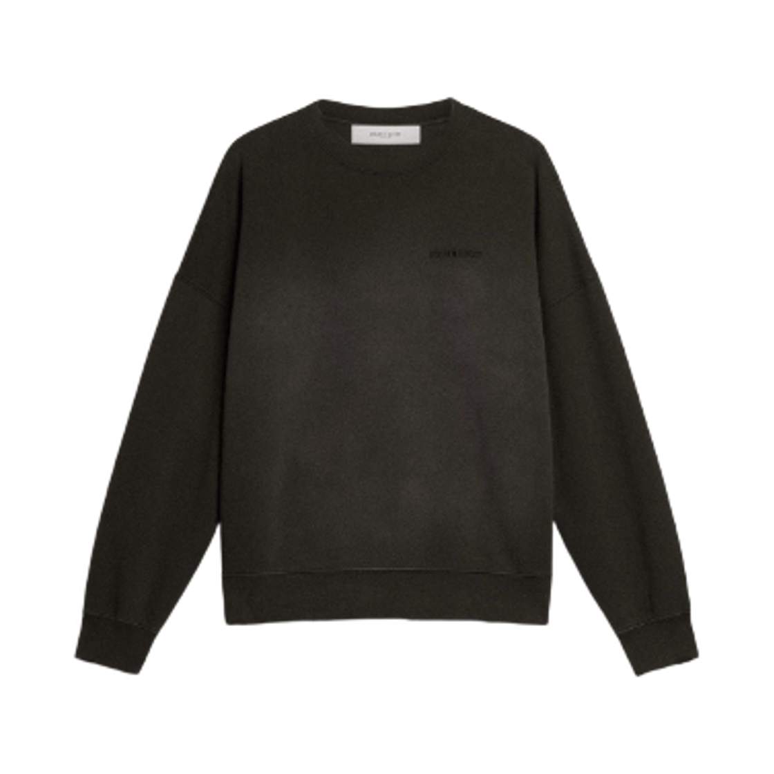 GUP01938-P002146-90498 Golden Goose Embroidery Logo Cotton Sweatshirt Black