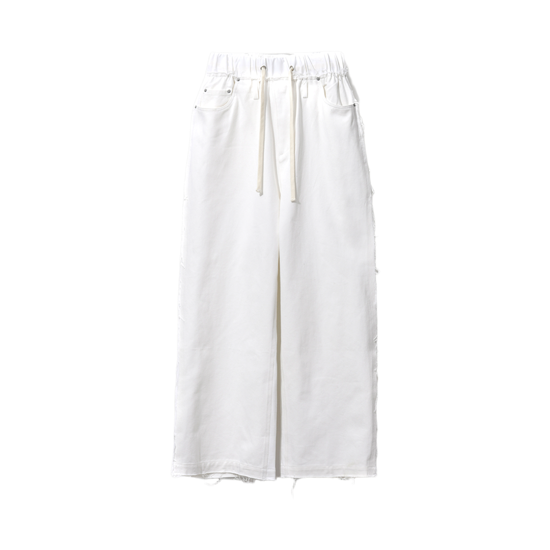 코드 스플릿 사이드 릴렉스드 듀얼 팬츠 화이트(Cord Split Side Relaxed Dual Pants White)
