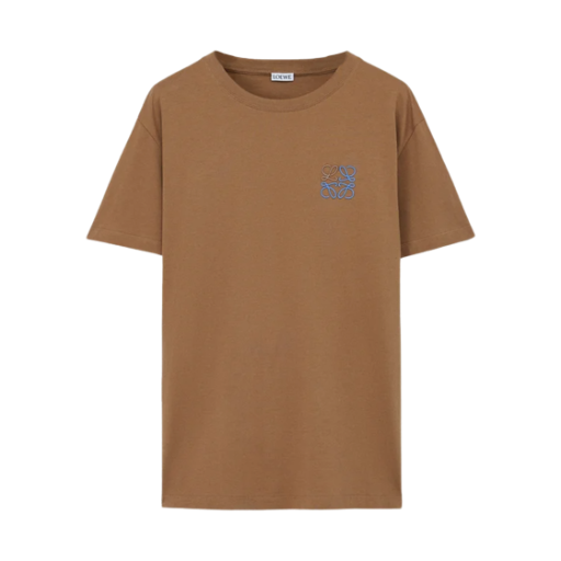 로에베 코튼 레귤러 핏 티셔츠 카멜(Loewe Cotton Regular Fit T-Shirt Camel) - 1