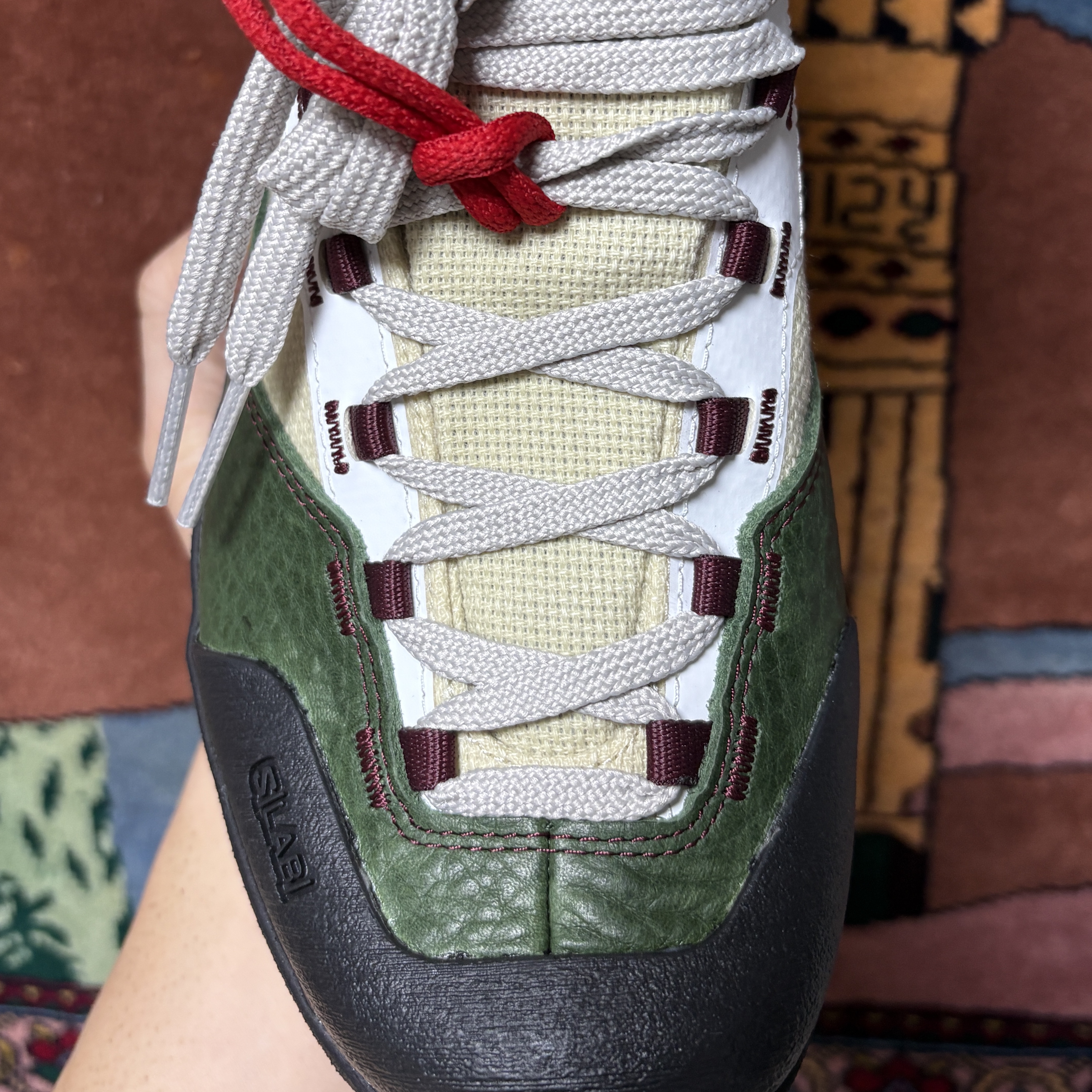 Salomon x The Broken Arm Pastoral Green Haze Black Forest 착용 스타일 - 3