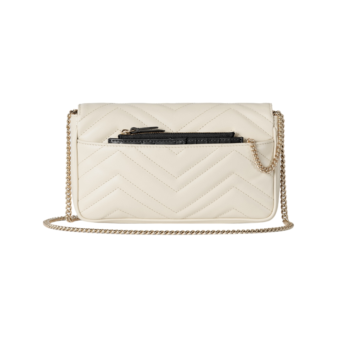 구찌 GG 마몽 스몰 숄더백 화이트(Gucci GG Marmont Small Shoulder Bag White) - 3
