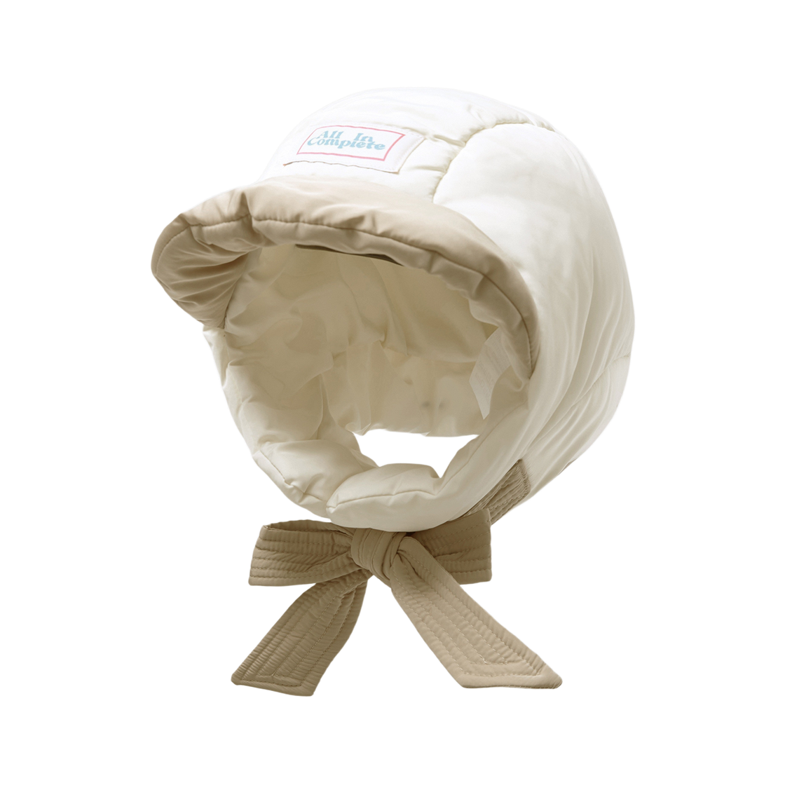 올인컴플리트 판다 패딩 바라클라바 베이지 & 아이보리(Allincomplete Panda Padding Balaclava Beige & Ivory)
