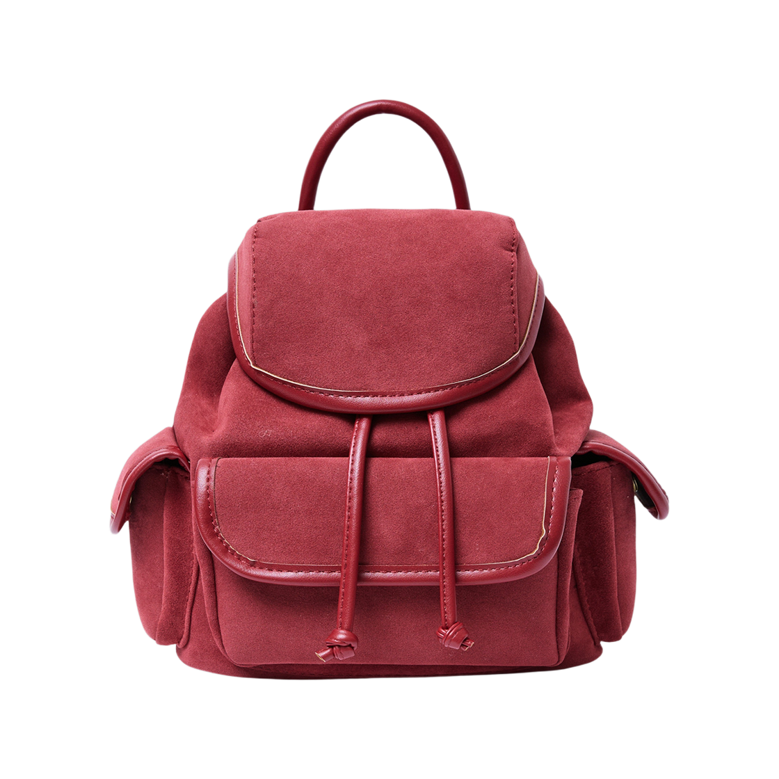 NSMBRD Allincomplete Nube Suede Mini Backpack Red