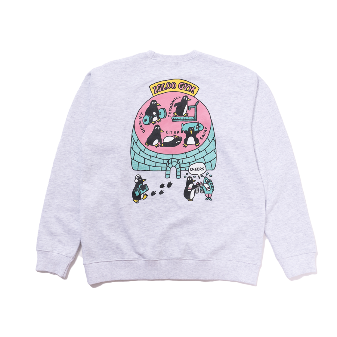 250204 BIGWAVE COLLECTIVE Igloo Gym Sweatshirt With Cruddy 1% Melange