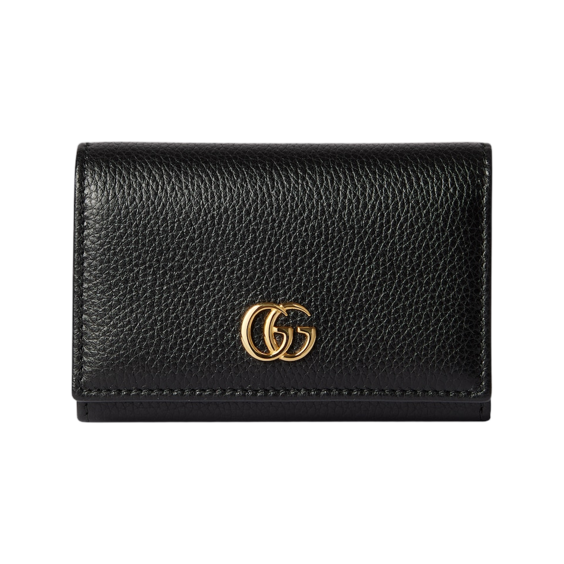 739525-AAE5F-1062 Gucci Bi-Color GG Marmont Card Case Black Red