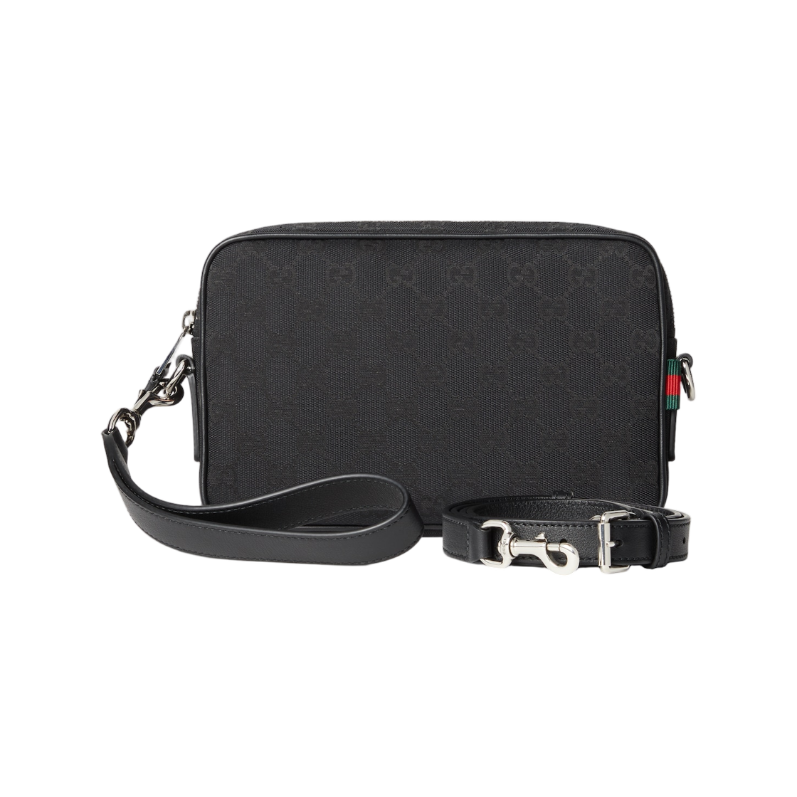 834802-FAEPS-1060 Gucci GG Canvas Small Crossbody Bag Black