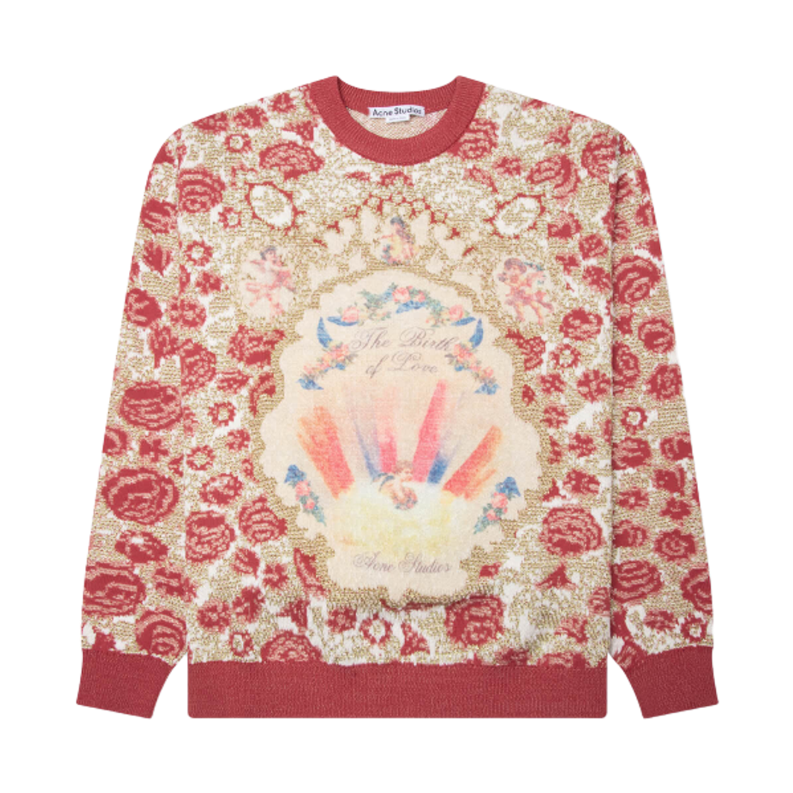 아크네 스튜디오 블라썸 니트 스웨터 핑크 골드(Acne Studios Blossom Knit Sweater Pink Gold) - 1