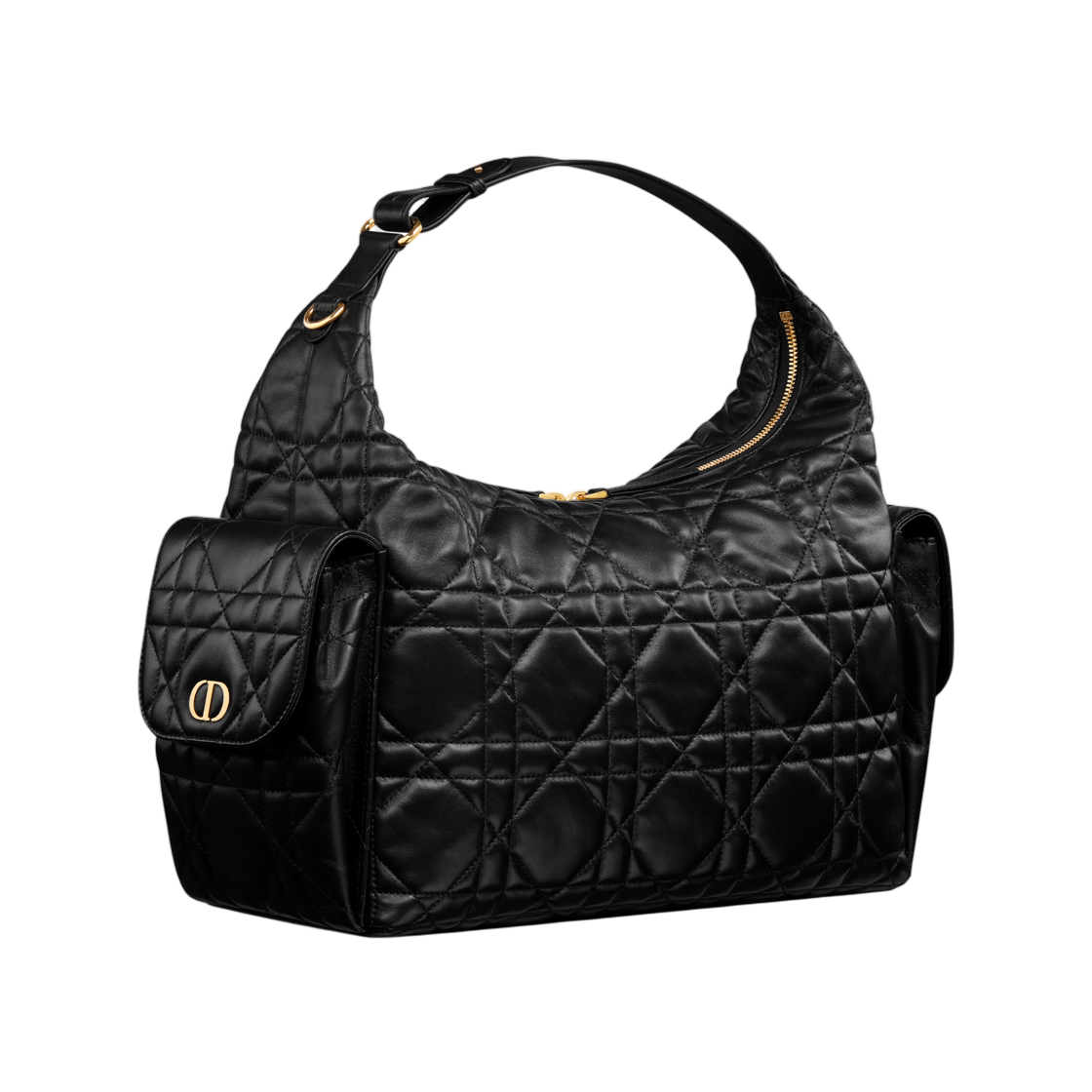 디올 D 드림 라지 백 매크로까나쥬 램스킨 블랙(Dior D Dream Large Bag Macrocannage Lambskin Black) - 2
