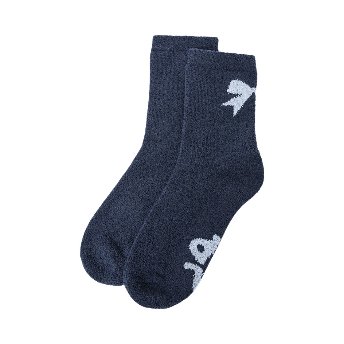 올인컴플리트 ALCP 리본 플러피 양말 네이비(Allincomplete ALCP Ribbon Fluffy Socks Navy) - 1
