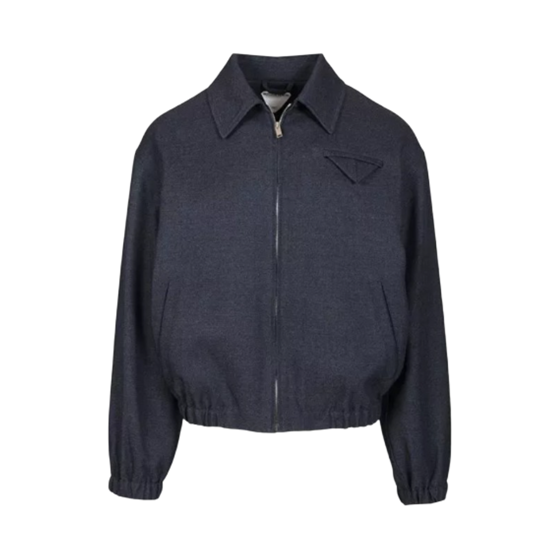 842683V5VQ04023 Bottega Veneta Melange Wool Blouson Dark Indigo