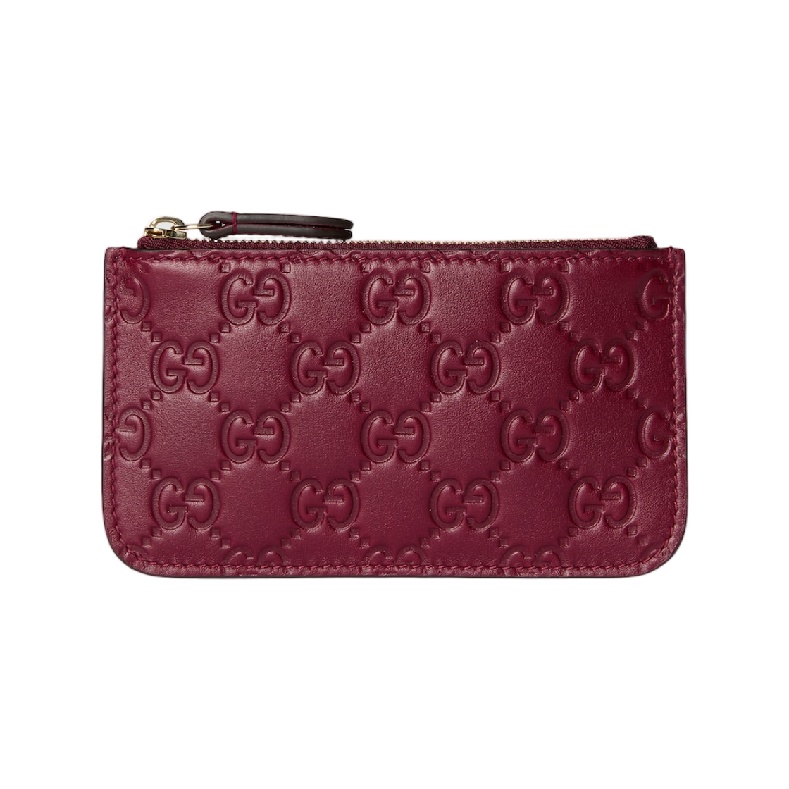 구찌 GG 엠블럼 키 파우치 로쏘 앙코라 레드(Gucci GG Emblem Key Pouch Rosso Ancora Red) - 1