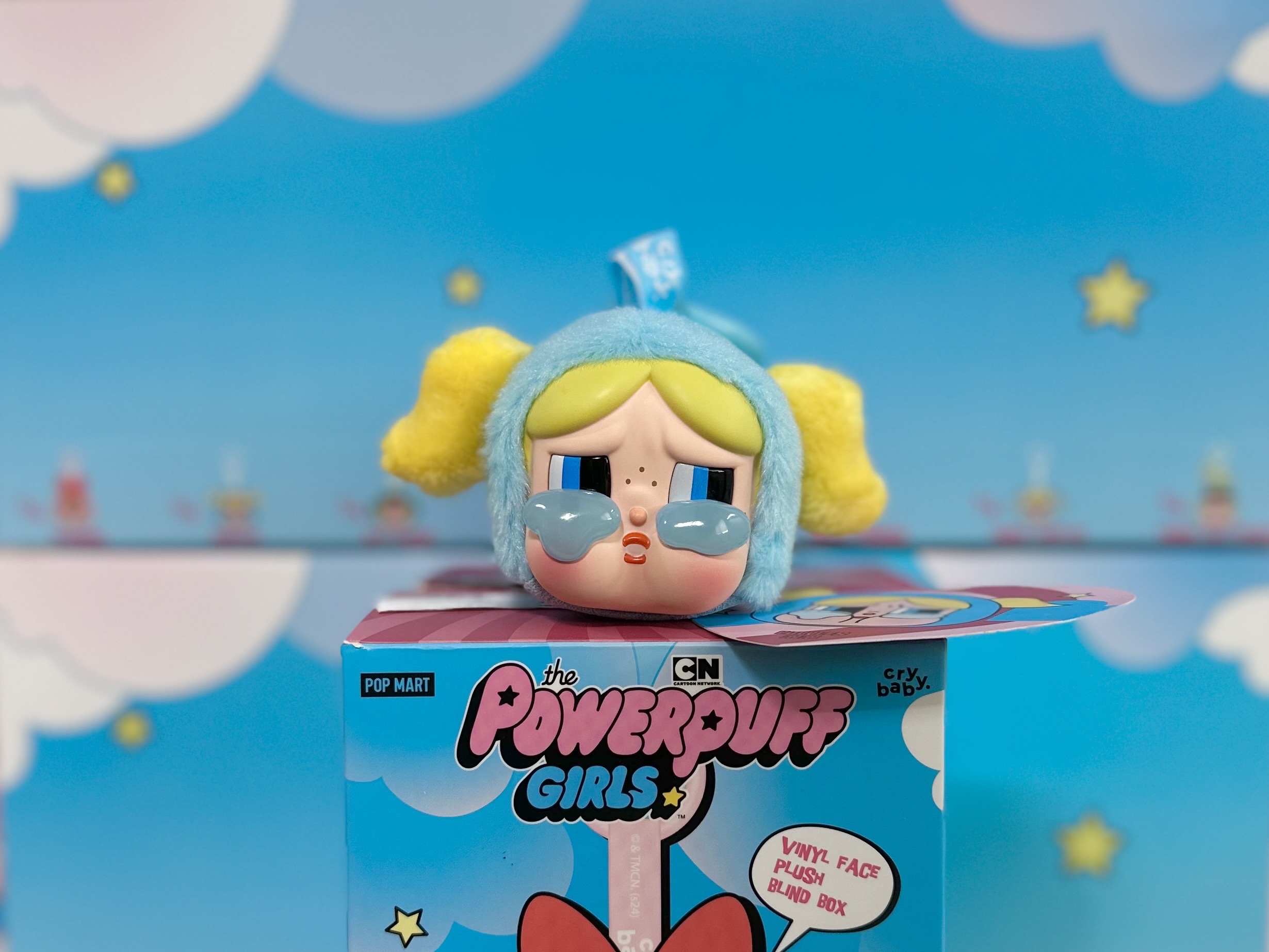 Pop Mart Crybaby x Powerpuff Girls Series Keyring Bubbles (Opened Case), Pop Mart Crybaby x Powerpuff Girls Series Keyring Sealed Case (1 Blind Box) 착용 스타일