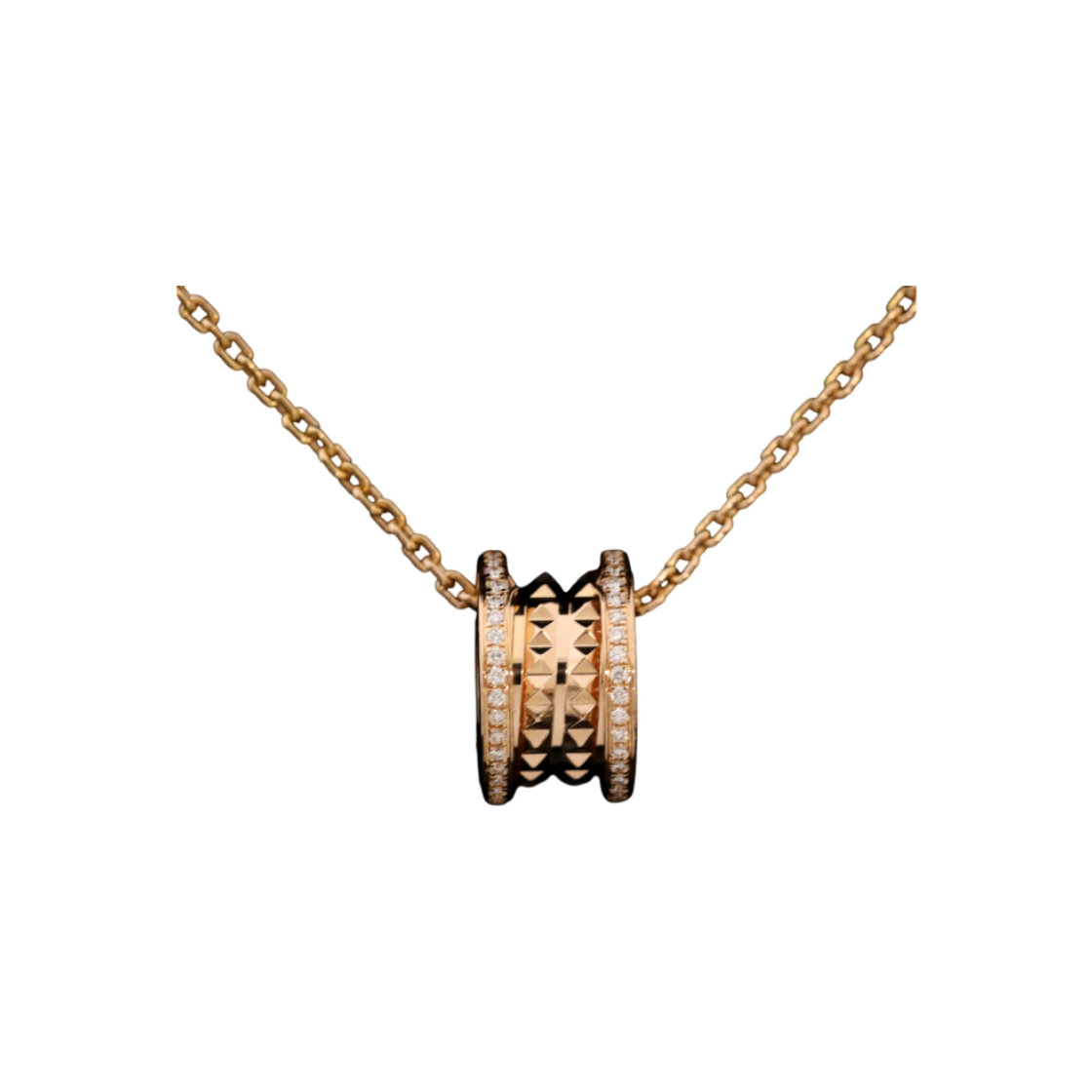 불가리 360248 비제로원 락 펜던트 18K 로즈골드 다이아 목걸이(Bulgari B.Zero1 Rock Pendant Necklace in 18K Rose Gold with Diamonds)
