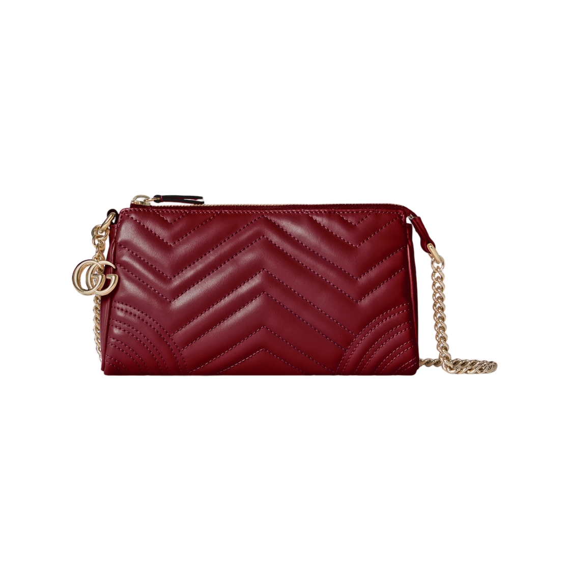 구찌 GG 마몽 스몰 숄더백 로쏘 앙코라 레드(Gucci GG Marmont Small Shoulder Bag Rosso Ancora Red) - 1