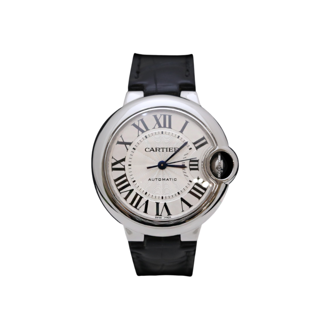 까르띠에 W6920085 발롱블루 스틸 가죽밴드 오토매틱 33mm(Cartier Ballon Bleu Automatic 33mm Steel Leather Band)