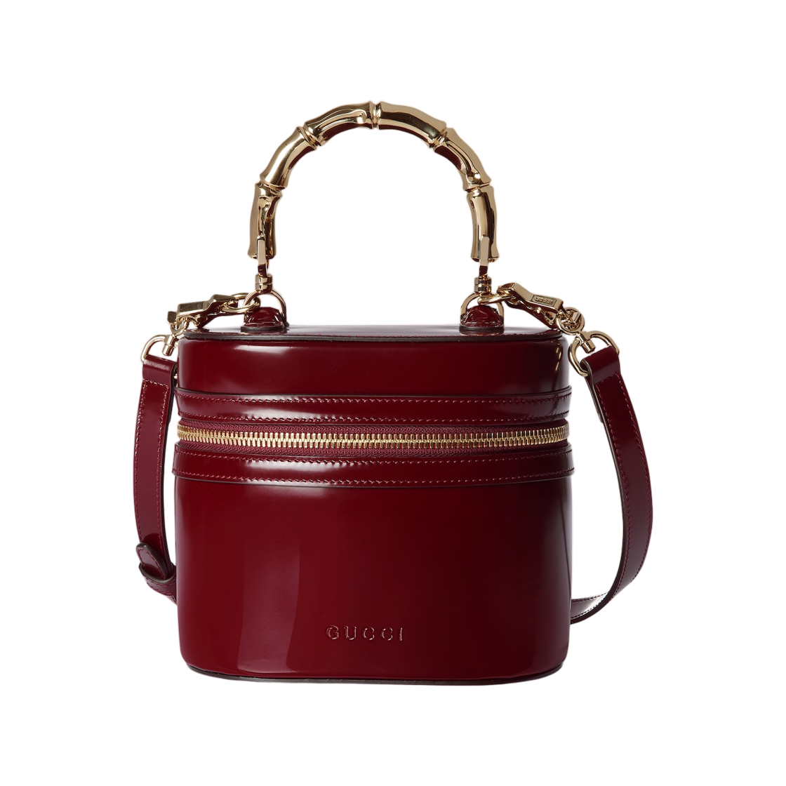 구찌 미니 베니티 백 뱀부 핸들 로쏘 앙코라 레드(Gucci Mini Vanity Bag with Bamboo Handle Rosso Ancora Red) - 1