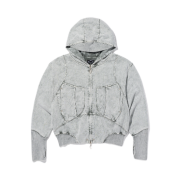 (W) Mischief Big Pocket Hoodie Bleached Khaki