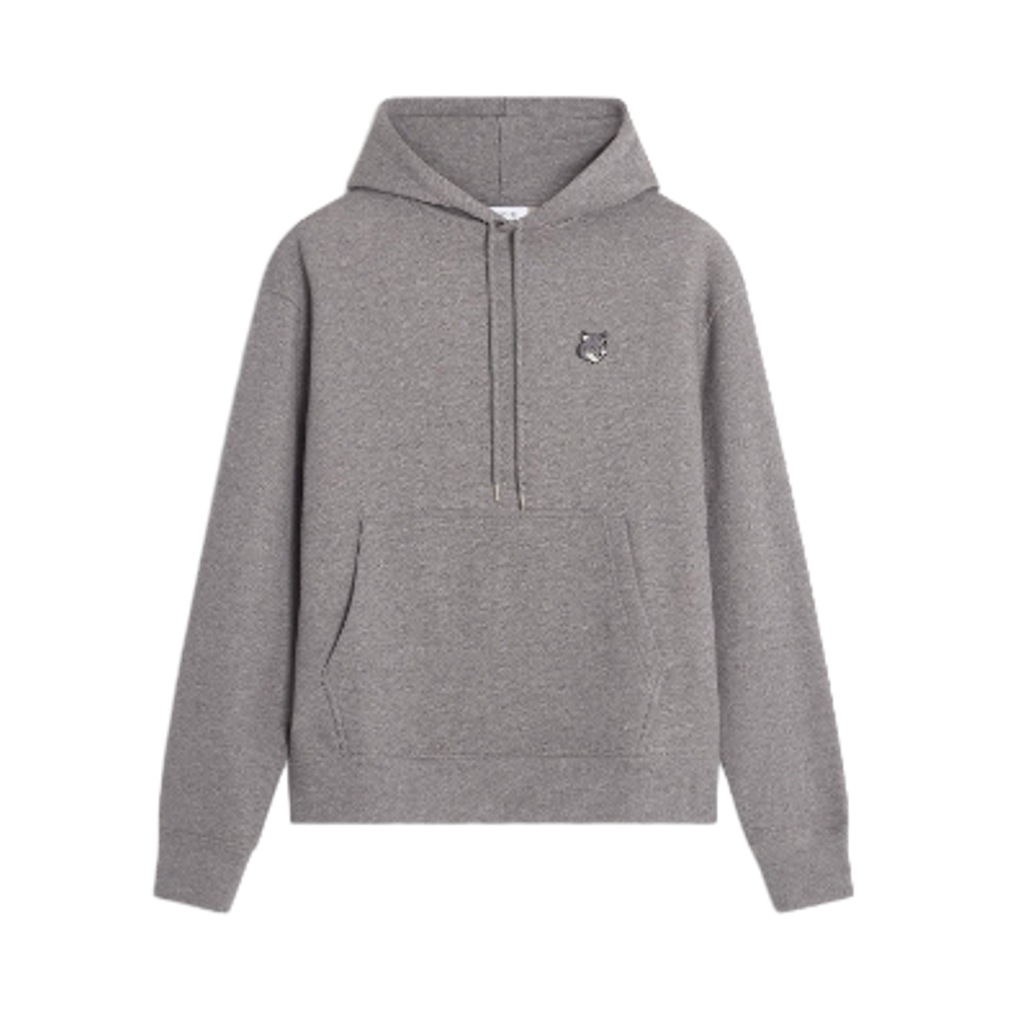 메종 키츠네 폭스 헤드 컴포트 후드 미디움 그레이 멜란지(Maison Kitsune Fox Head Comfort Hoodie Medium Grey Melange)